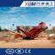 Hot sale tire type mobile crusher /crawler type mobile crusher