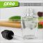 rectangular roll on glass bottle 15ml 30ml frosted matte logo printing e liquid glass dropper bottle