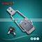 SK3-081 Made in china stainless steel flat draw latch