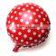 45*45cm mix color polka dot balloons Wave point helium mylar balloon