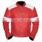 Mens 'FIGHT CLUB Red Motorcycle Leather Jacket
