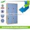 2 tier 4 door clothes steel locker design for worker use, staff/gym metal wardrobe