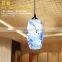 Vintage Cable Pendant Lamp Suspended pendant Light Handpainted Ceramic Hanging Light Down Light Fixture