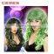 2016 new fashion hot sale all synthetic colorful party wig