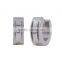 Fashion Crystal Cuff Huggie Hoop Earrings Surgical Stainless Steel Ear Studs Hoop Earrings