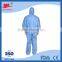 CE medical working cheap waterproof insulated workwear polypropylene safety disposal coverall suit