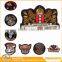 " Wholesale cheap fashion skull style custom round shape embroidery indian patch "