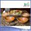 Set of 5 Stackable Bowls Home Bamboo Salad Bowl Set
