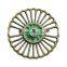 New arrival 200 pcs Antique Green color DIY necklace pendants high quality zinc alloy plated jewelry accessory round Charms A739