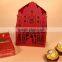Hot sale wedding candy box heart shaped and scarf style package for candy bar