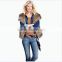 2016/2017 Newest Design Women Winter Gradient Color Knitted Rabbit Fur Vest with Sleeveless and Wide Lapels
