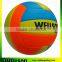 Colorful machine stitched 18 panels volleyball