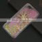 Luxury sun-flower sand flow bling case cover for iPhone 6