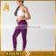 custom women sport mesh leggings fitness purple athletic pants for exercise wear