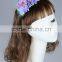 Stock bride design women purple Flower crown Hairband Wedding Headband Festival flower Hair Accessories