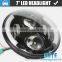 12v 7" round 75watt auto led headlight with h4 plug for jeep wrangler JK