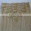 16"--24" Factory Wholesale Price Best Popular Blond Clip In Human Hair Extension