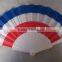 Hot Selling National Flag Shape Customize Promotional Gift Hand Fan
