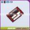 wholesale colored metal logo embossed leather clothing label