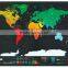 Factory directly selling Travel Scratch Map