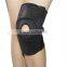 Black Elastic Neoprene Knee Brace Fastener Support