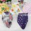 100% Cotton Pattern Triangle Baby Bandana Bibs Small and Big Soft Muslin Dribble