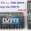 DVB-T24 hd Car DVB-T2 MPEG4 digital Set top box 4 Tuner 4 Antenna USB High Speed