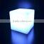2015 hot sales LED cube stool / LED Cube chair / LED indoor plastic furniture for bar nightclub decoration