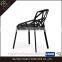 Modern design cheap black plastic chairs