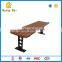 Outdoor recreation equipment cast iron bench in the park