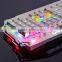 metal gaming mechanical keyboard with metal keycaps