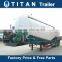 Tri-axle V shaped 25 ton bulk cement tank semi trailer, cement bulker trailer for sale