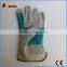 BSSAFETY china supplier 2016 wholsale welding safety work glove leather with cotton fabric