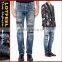 Biker Jeans Blue Denim jeans pantalon (LOTK002)