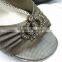 Minas Bridal Vtg Style Antique Clear Rhinestone Crown Shoe Clips