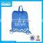 Nylon Chevron Drawstring Bags Backpack