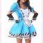 Wholesale ladies halloween costumes Alice in Wonderland sexy cosplay costume