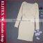 Wholesale fashion nude long sleeve sexy woman one piece dress