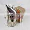 High Quality Stainless Steel Beekeeping Equipment Leathroid Bee Smoker for Sale