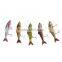 HS007 Minnow Four Sections Artificial Fishing Bait Bionic Lure with Hook