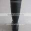 Black safety boots with reflective strip