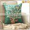 logo printed and pattern customized linen back cushion