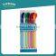 6pcs BPA free drinking straw ice cream spoon reusable plastic straw spoon