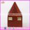 2017 Hot sale antique pyramid design wooden incense furnace W02A258-S