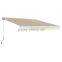 2x1.5m Patio Fabric Window Beige Aluminum Retractable Pergola Awning
