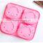 Pink silicone cake molds baking tools