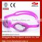 One color one peice for children flexible free swimming goggles