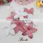New unique hole center decorative satin flwoer petal for dresses