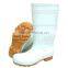 white upper rubber nitrile sole oil resistant PVC safety work boots