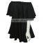 Sexy 2015 Summer Strapless Boat Neck Ruffle Mini Prom Dresses